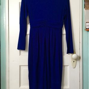 Armani Collezioni S14 V-neck midi dress